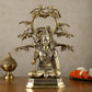 Brass Superfine Lord Shiva Under Tree Statue Height: 19 Inch