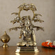Brass Superfine Lord Shiva Under Tree Statue Height: 19 Inch