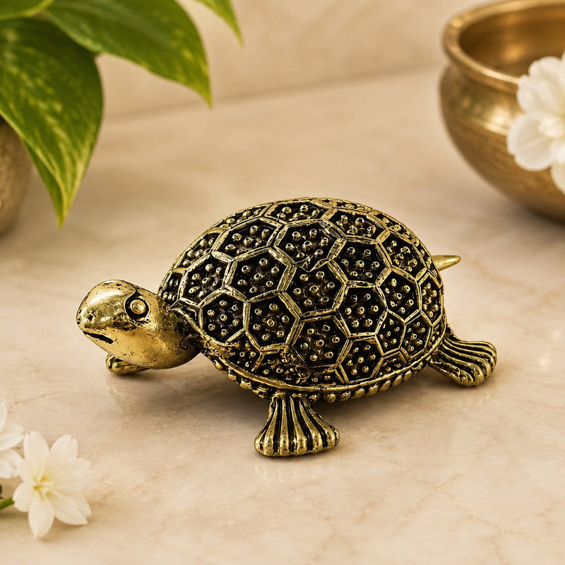 Brass Turtle Statue – Symbol of Prosperity, Stability & Good Fortune