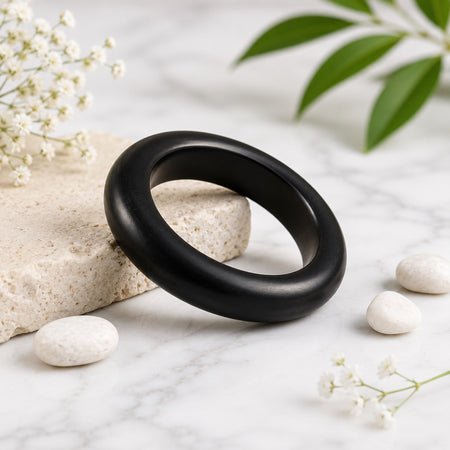 Karungali Wood Kada – Black Ebony Bracelet