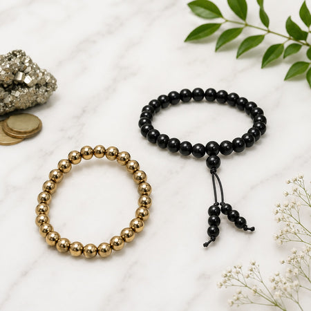 Karungali & Pyrite Radiance Bracelet
