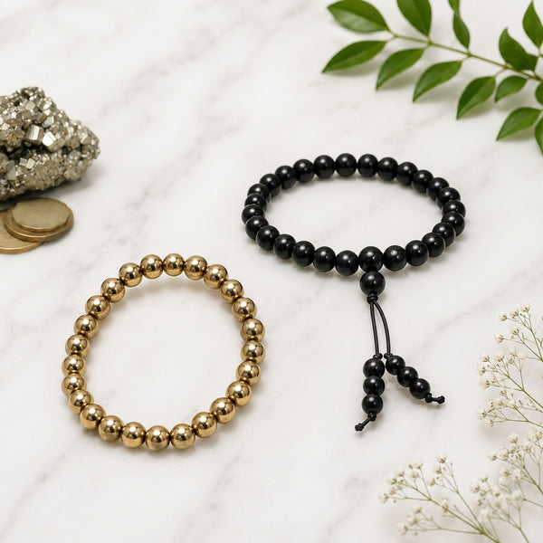 Karungali & Pyrite Radiance Bracelet