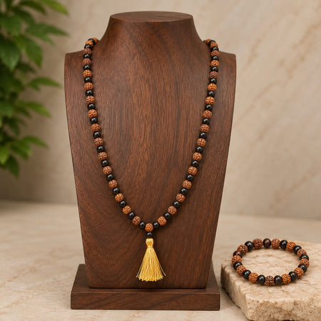 Premium Karungali Bead Mala & Bracelet