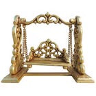 Brass Laddu Gopal Jhula – Traditional Bal Gopal Swing (Height: 8.5 Inches)