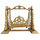 Brass Laddu Gopal Jhula – Traditional Bal Gopal Swing (Height: 8.5 Inches)