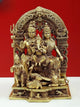 Natural Brass Sculpted Shiva Parivar Idol 12 inches