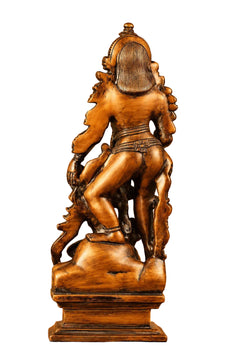 Pure Brass Kamadeva & Rati Traditional Hindu Idol (Height: 13 Inches)
