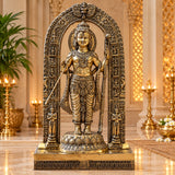 Brass Ayodhya Ram Lalla Idol | Grand Lord Ram Statue for Temple (Height: 53 Inches)