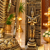 Brass Ayodhya Ram Lalla Idol | Grand Lord Ram Statue for Temple (Height: 53 Inches)