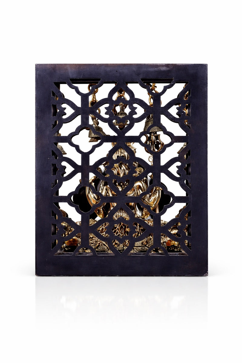 Brass Shiva with Kartikeya & Ganesha Idol (Height :12 Inches)