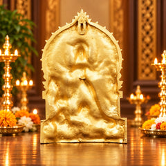 Pure Brass Goddess Durga Standing Statue – Traditional Religious Idol (Height: 10 Inches)