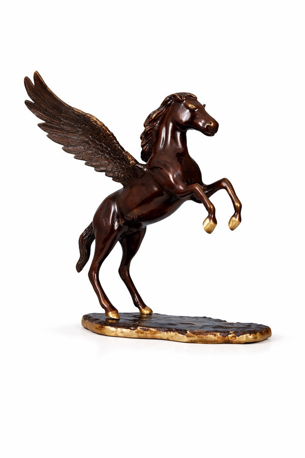 Brass Large Pegasus flying Horse statue (Height :16.5 Inches) Study Setting
