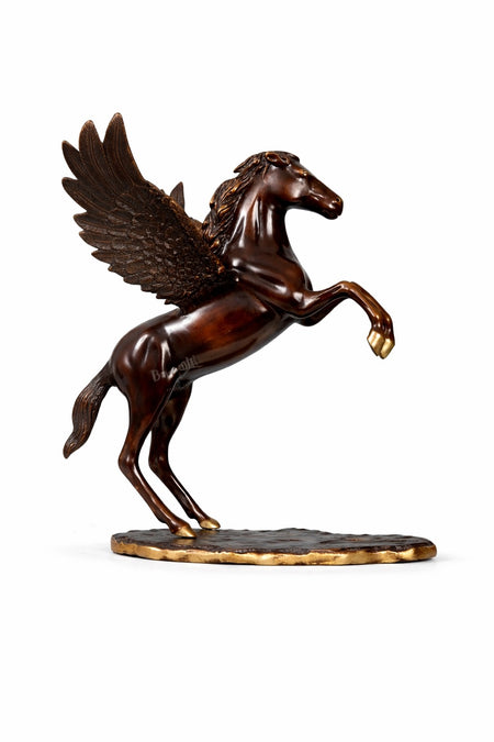 Brass Large Pegasus flying Horse statue (Height :16.5 Inches)
