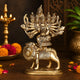 AONA Brass Goddess Kamakhya / Durga (Sherawali) Idol – Tripura Sundari Mata Statue for Home Décor, Mandir & Pooja Temple | Sacred Spiritual Showpiece 