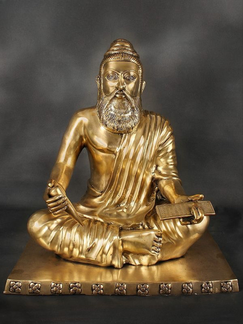 Brass Maharishi Valmiki Sculpture (Height 26 Inches)