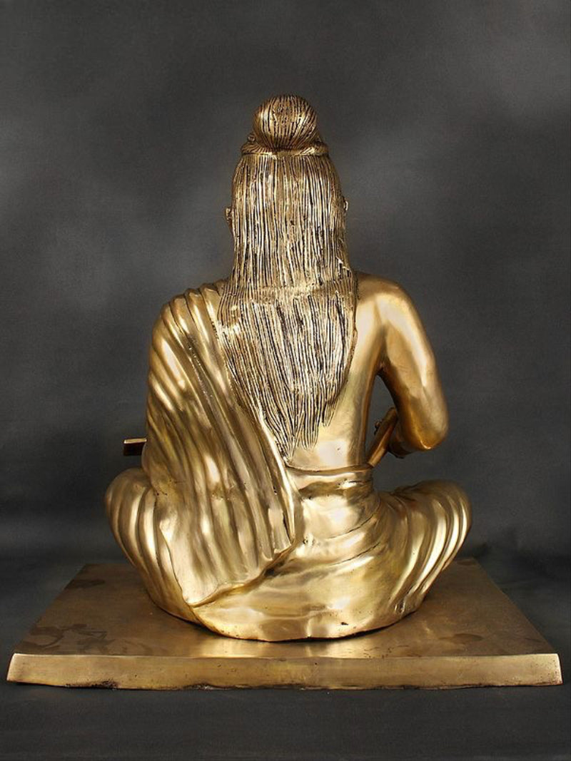 Brass Maharishi Valmiki Sculpture (Height 26 Inches)