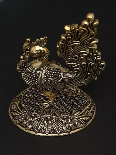 Brass Superfine Small Peacock statue (Height : 4 Inches)