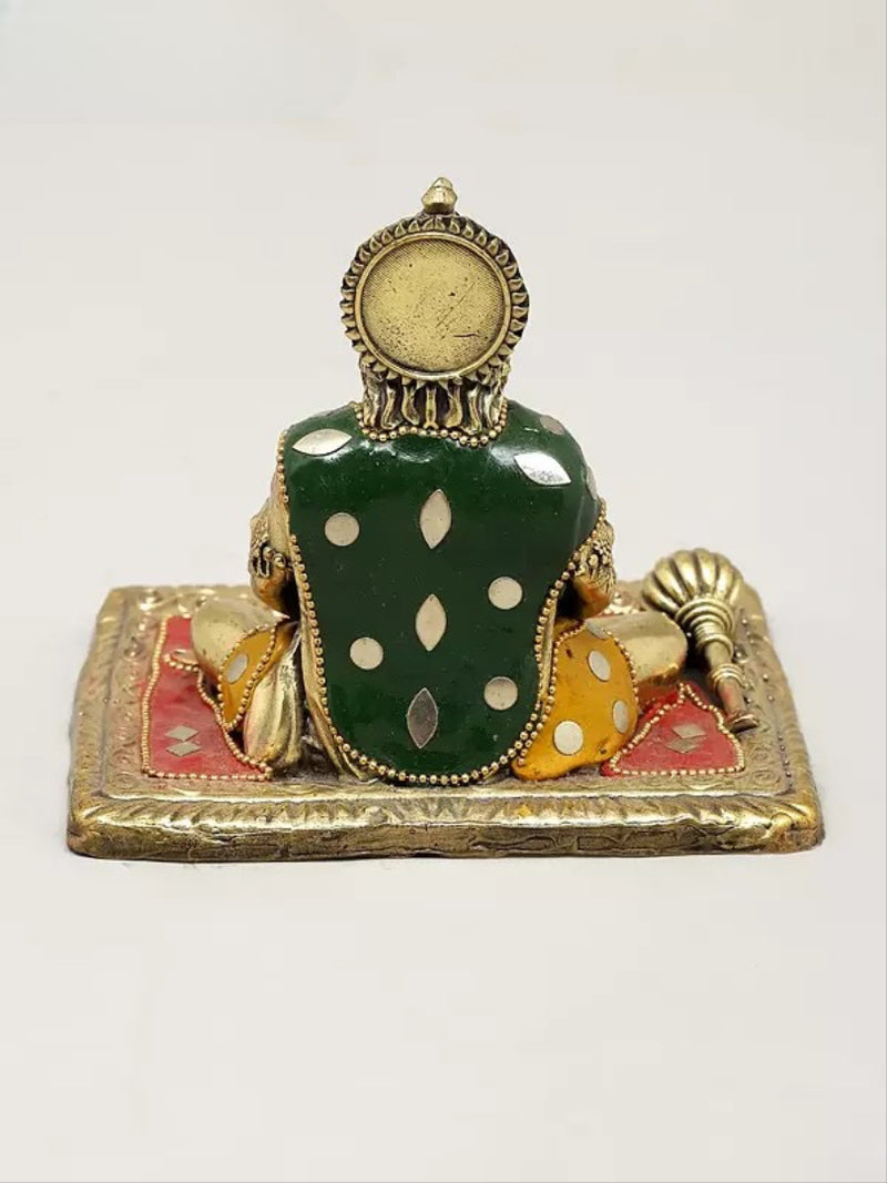 Small Superfine Brass Shri Ram Bhakta Hanumanji Murti (Height 4 Inches)