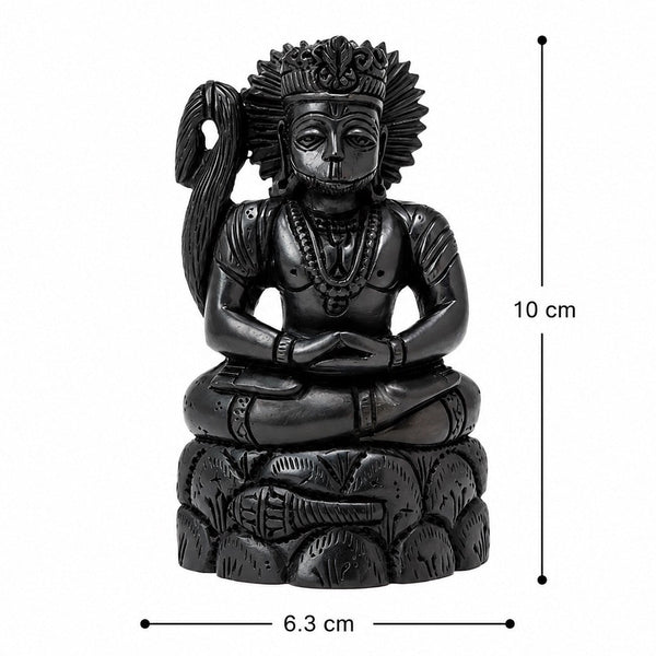 Sacred Karungali Hanuman Ji Statue Entryway Setting
