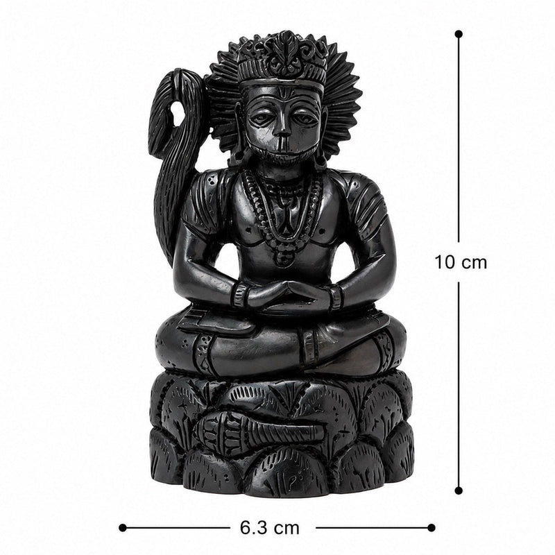 Sacred Karungali Hanuman Ji Statue