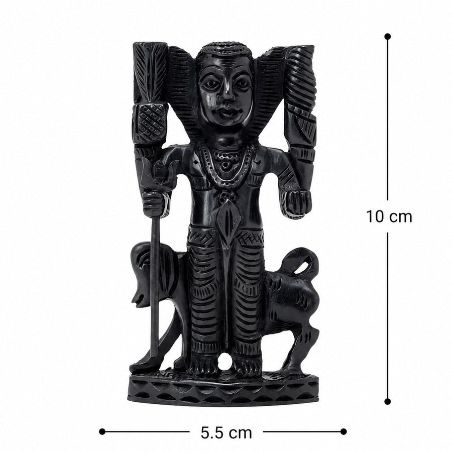 Sacred Karungali Lord Vamana Statue Craft Detail