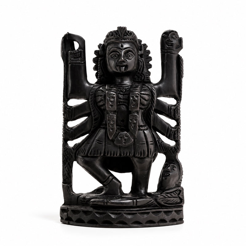 Divine Kali Devi Idol in Karungali Wood