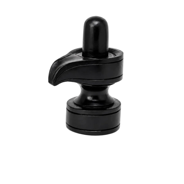 Sacred Karungali Shivling Idol – Natural Ebony Wood (Height: 4 Inches) Entryway Setting