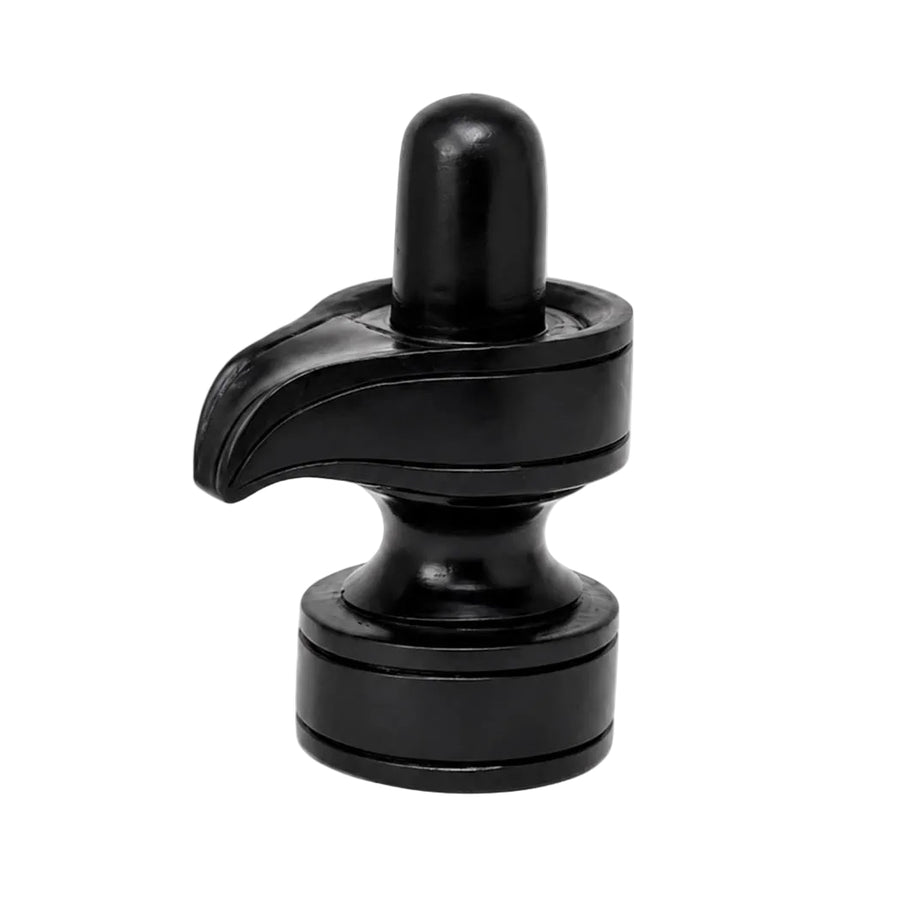 Sacred Karungali Shivling Idol – Natural Ebony Wood (Height: 2.7 Inches) Craft Detail
