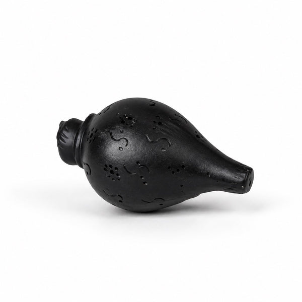 Divine Karungali Shankh | Sacred Ebony Wood Puja Conch Entryway Setting