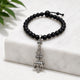 Handcrafted Karungali Bracelet Featuring Shiva, Nandi and Trishul