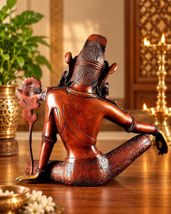 Premium Brass Tibetan Chenrezig (Avalokiteshvara) Bodhisattva Statue (Height: 10.8 Inches)