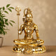 Brass Lord Shiva Shankar Statue – Big Bhole Nath Murti for Home, Office & Spiritual Décor Showpiece (Height: 18 Inches)