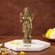 AONA Superfine Brass Standing Lord Vishnu Idol – Divine Hindu God Statue for Home & Temple Decor 