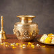 AONA Brass Ashtalakshmi Kalash – Traditional Laxmi Lota for Pooja, Diwali & Karwa Chauth