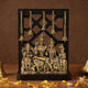 AONA Superfine Brass Shiv Parivar Idol with Wooden Base – Shiva Family Statue for Home Temple, Office Decor & Pooja 