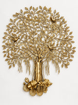 Majestic Brass Tree of Life Wall Art | Elegant Decorative Wall Hanging for Home & Office Décor (Height: 24 Inches)