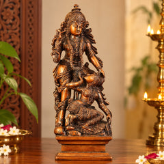 Pure Brass Kamadeva & Rati Traditional Hindu Idol (Height: 13 Inches)