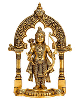 Pure Brass Standing Ram Idol | Divine Idol (Height: 14.96 Inches)
