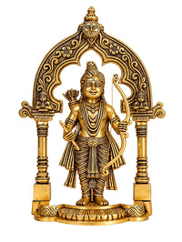 Pure Brass Standing Ram Idol | Divine Idol (Height: 14.96 Inches)