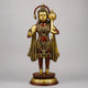 Brass Standing Hanuman Statue with Exquisite Rich Copper Finish (Height:25.5 Inches)