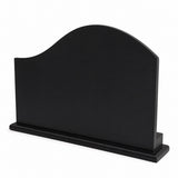 Black arched back of brass chariot showpiece on black base