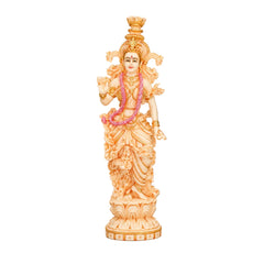 Radha Krishna Hand-Painted Marble Dust Statue – Decorative Idol for Home & Temple (Height:14 Inches)