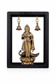 AONA Brass Lord Murugan on Lotus with Hanging Bells