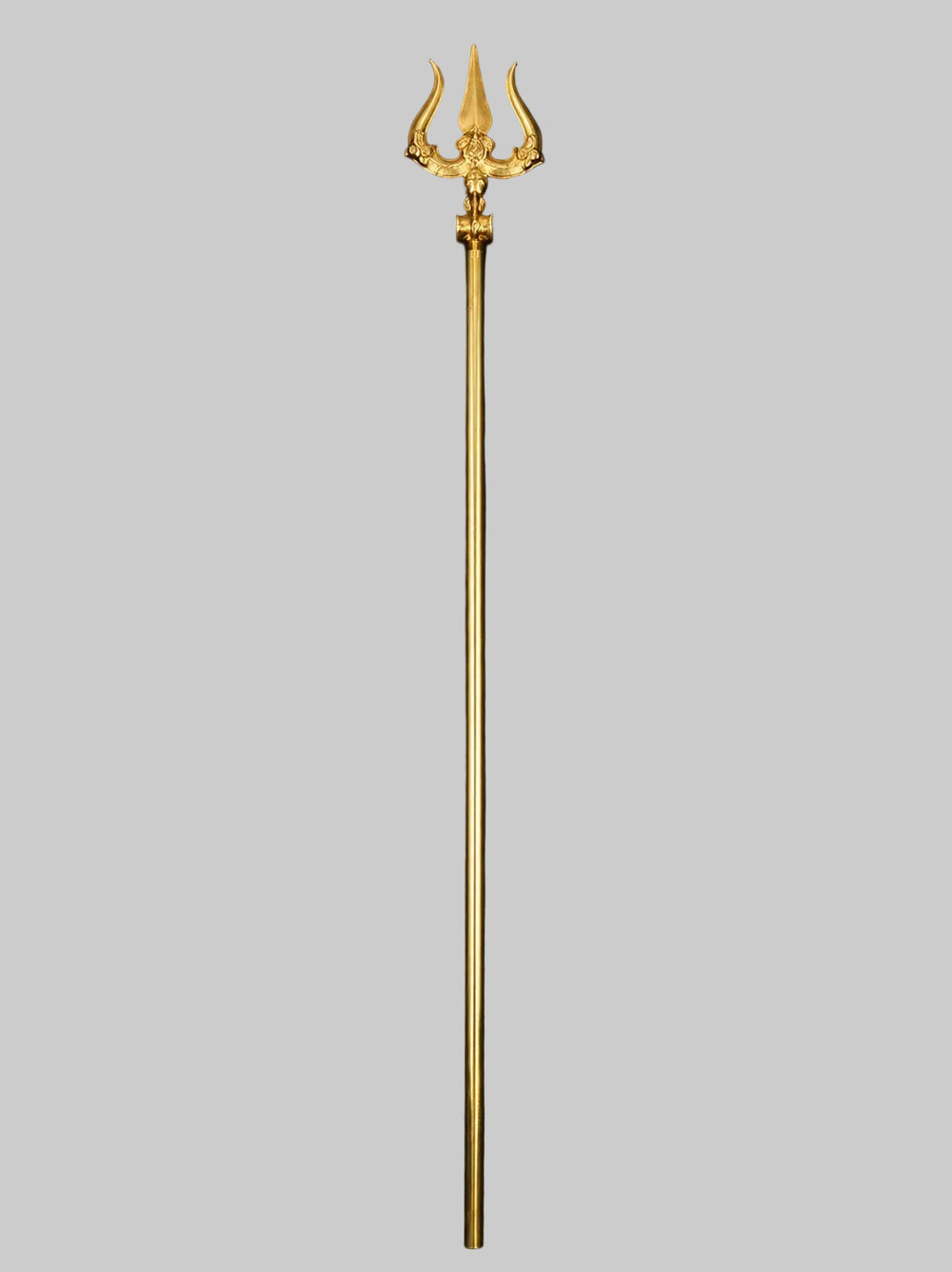 ￼Brass Large Lord Shiva's Trishul (Height: 69 Inches)