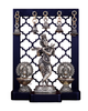 AONA Brass Lord Krishna with Dual Peacock Lamps & Hanging Bells