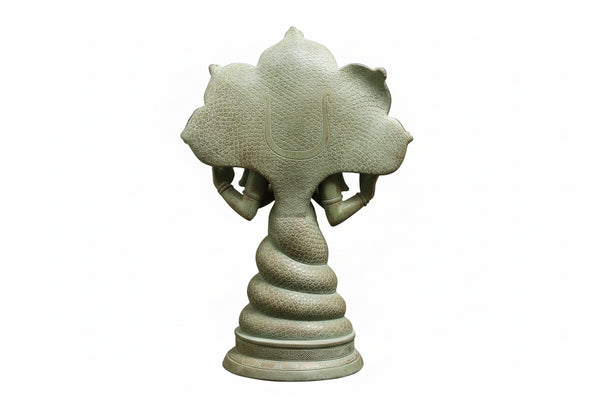 Brass Patanjali Statue-Antique Green Finish (Height : 15.5 Inches) Study Setting
