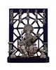 AONA Brass Saraswati Idol on Lotus with Annam Lamps and Hanging Bells