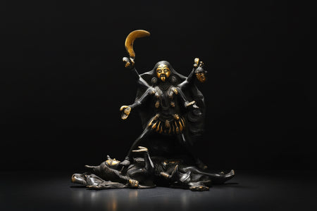 Brass Kali Maa Idol (Height :8.5 Inches)