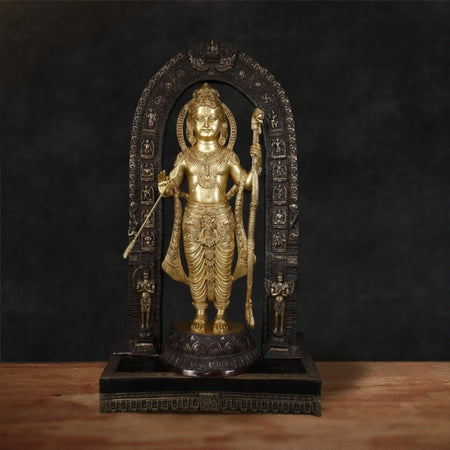 Brass Ram Lala Idol (Height: 53 Inches)