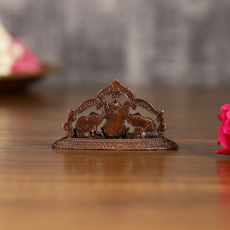 Pure Copper Gajalakshmi Idol (Height: 1.5 Inch)
